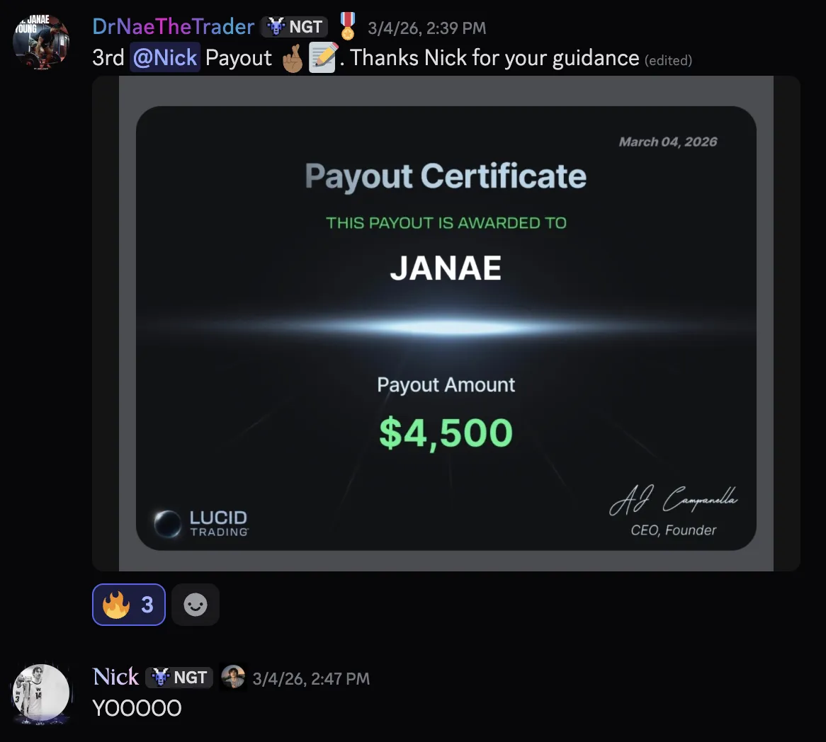 Student payout certificate - $4,500